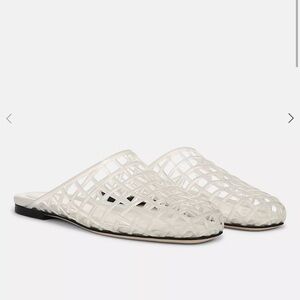 Vince Barcelona Jelly White Slide Mules 8